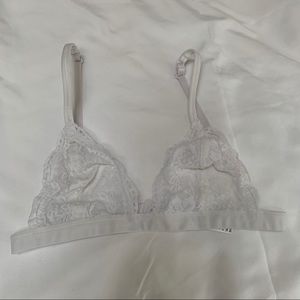 White lace bra